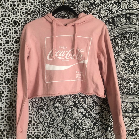 pink coca cola hoodie